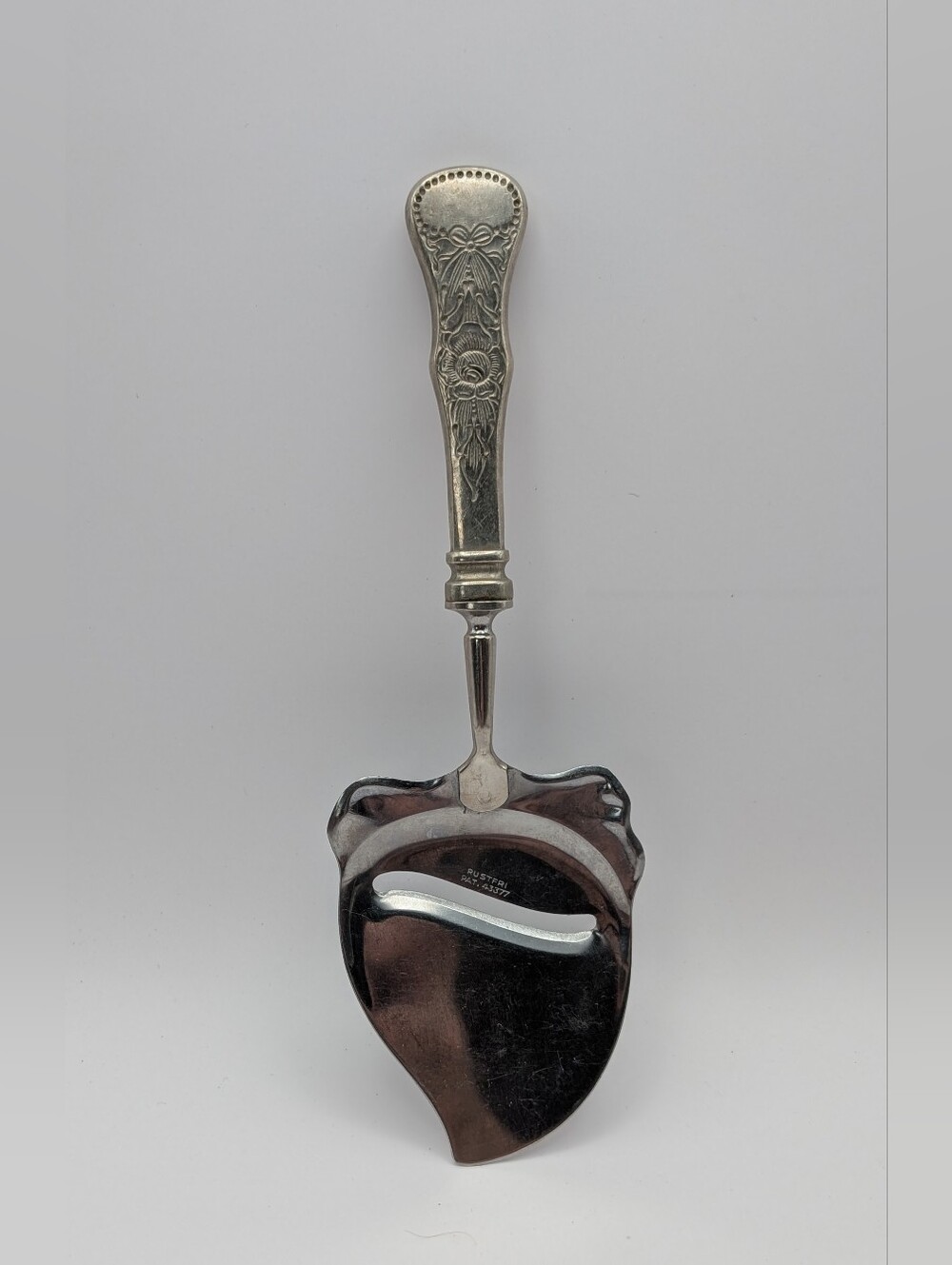 Vintage Magnus Aase Norway Cheese Slicer w/Silver Plate Handle Monogrammed